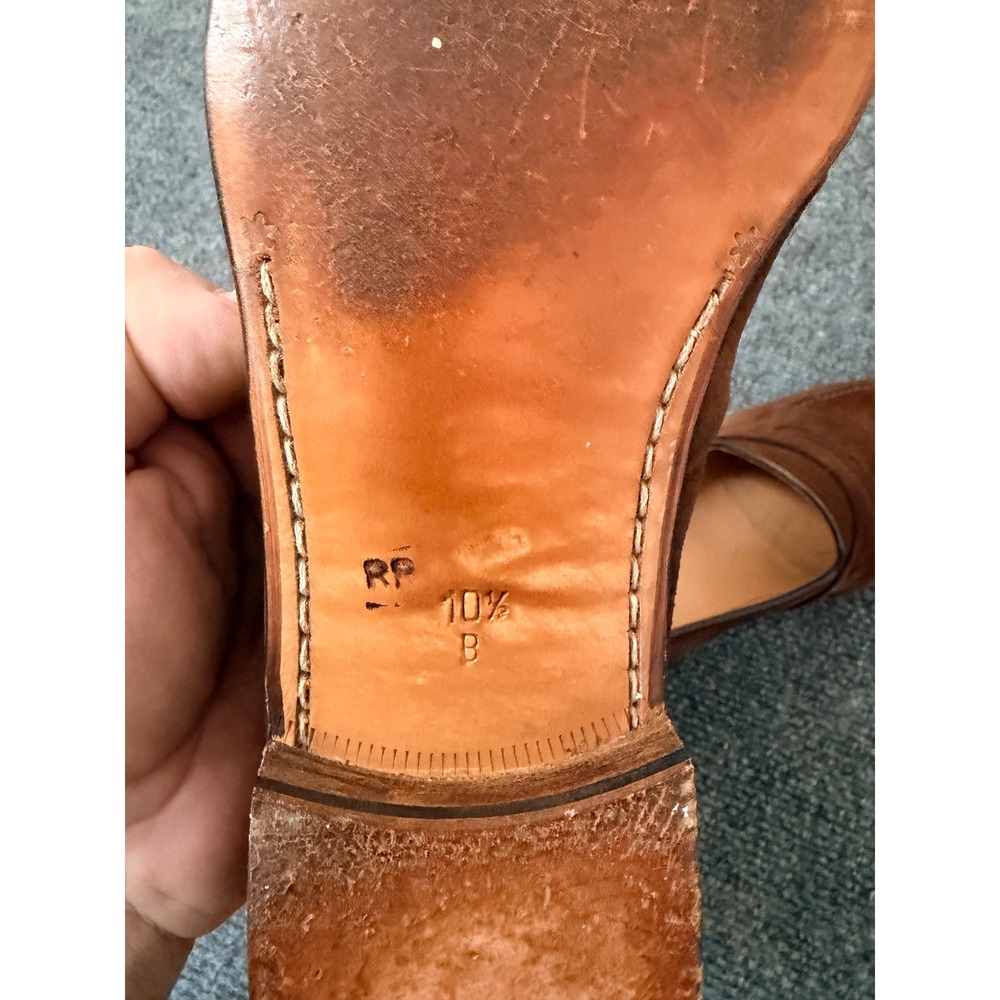 Bally Chestnut Suede Penny Loafers - Picture 8 of 10